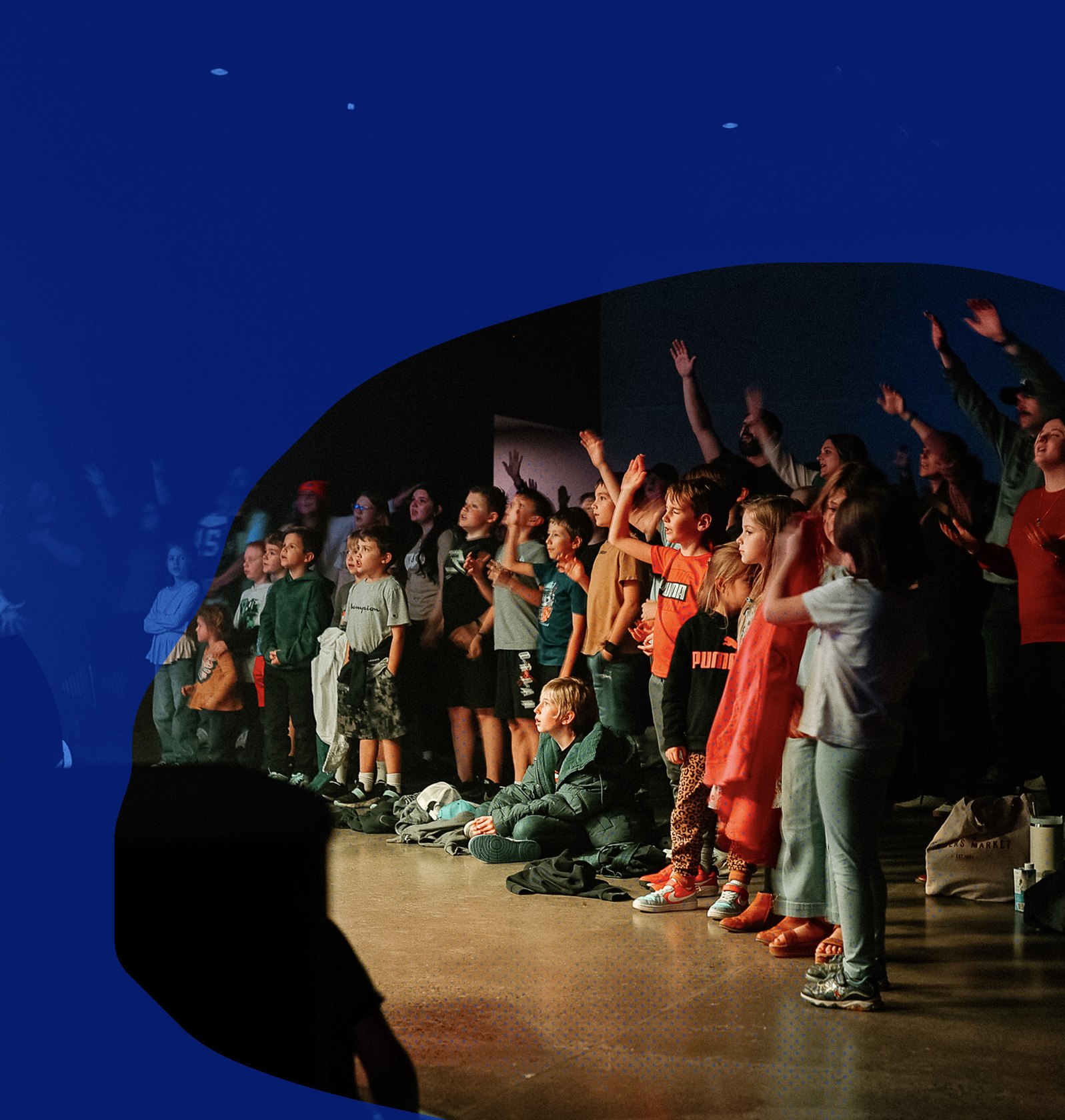 The next generation gathered together on stage